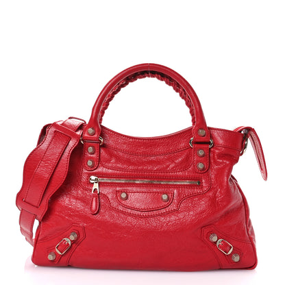 Balenciaga Agneau Giant 12 Gold Hardware Town Rouge Cardinal 1 of 10