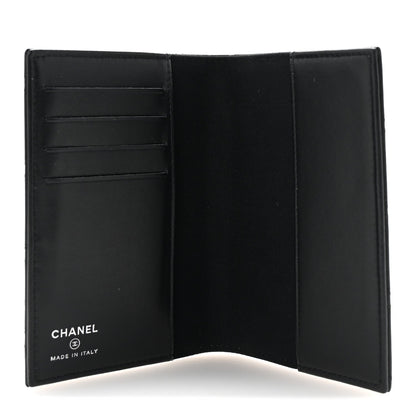 Chanel Grained Calfskin Quilted Passport Holder Wallet So Black 5 of 8
