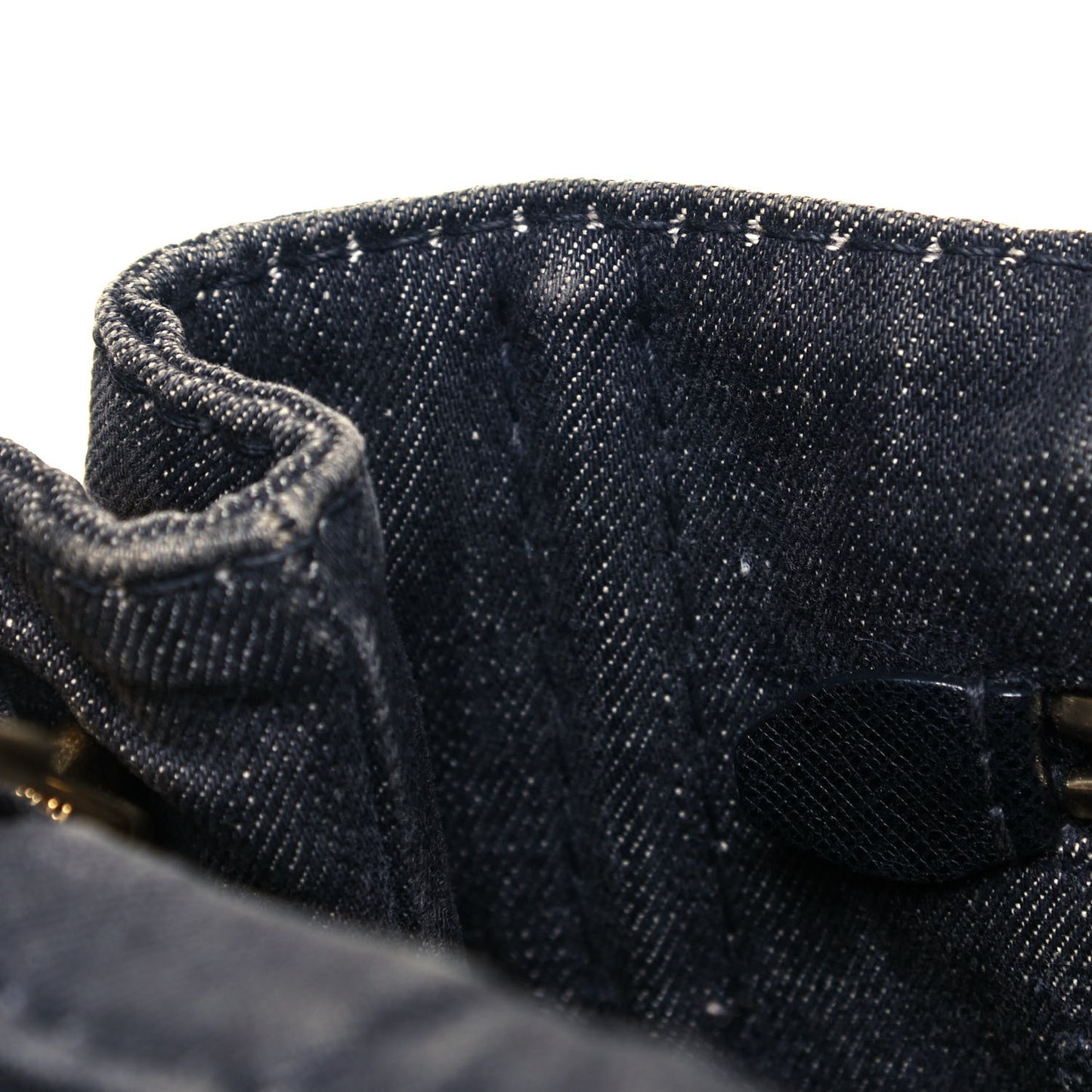 Denim Small Logo Tote Black