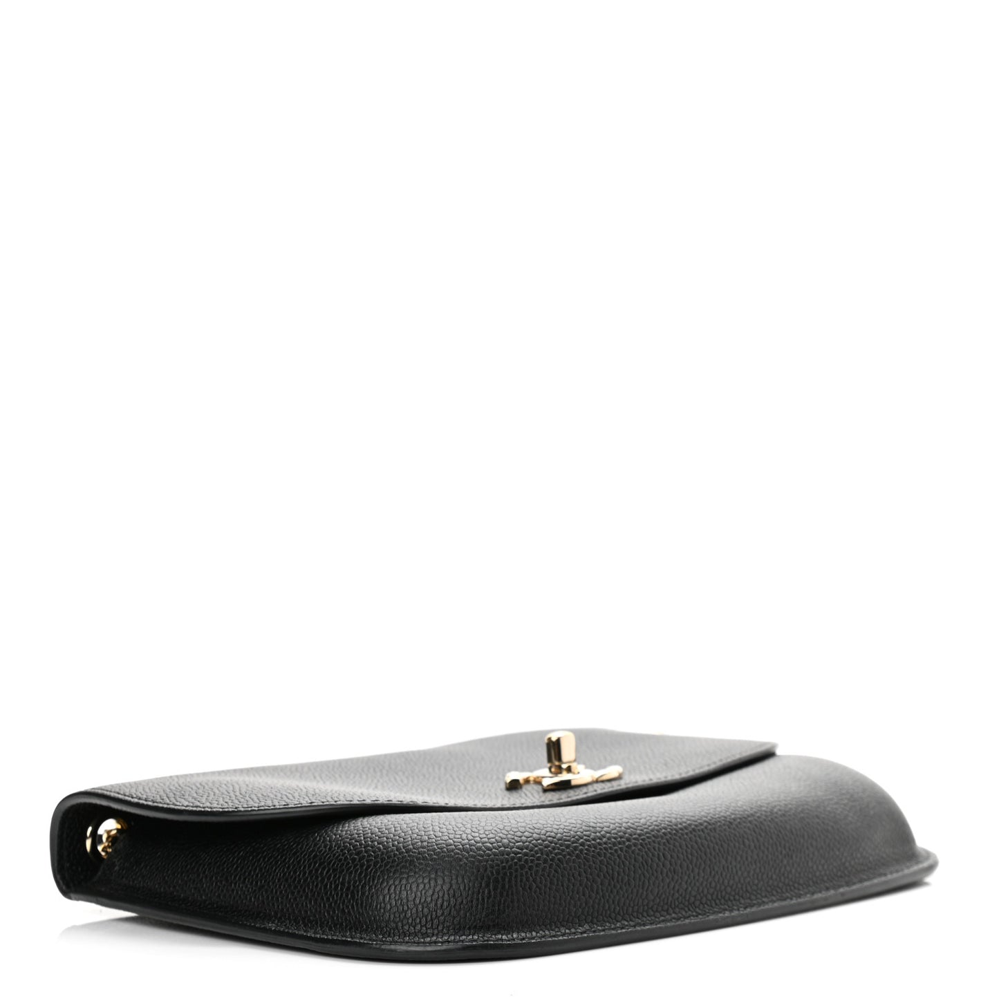 Caviar Mini Chain Flap Bag Black