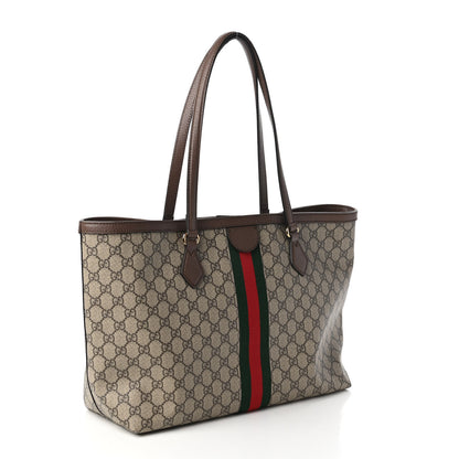 Gucci GG Supreme Monogram Medium Ophidia Shopping Tote Brown 3 of 10