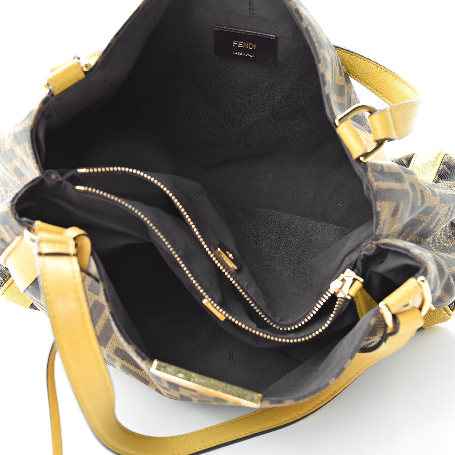 Fendi Zucca Tote Tobacco Yellow 5 of 13