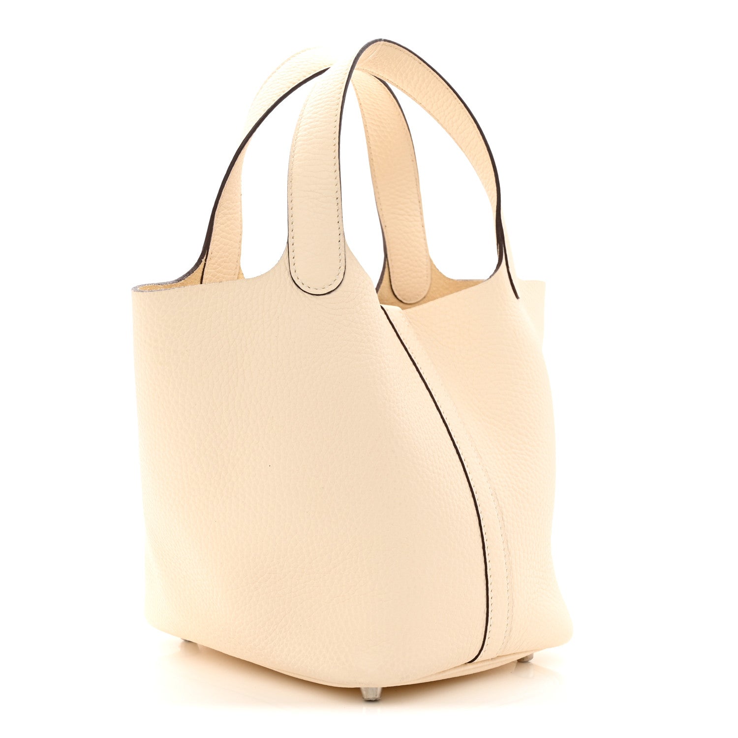 Hermes Taurillon Clemence Picotin Lock Nata 3 of 12