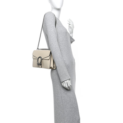 Gucci Textured Calfskin Crystal Small Dionysus Shoulder Bag Mystic White 2 of 10