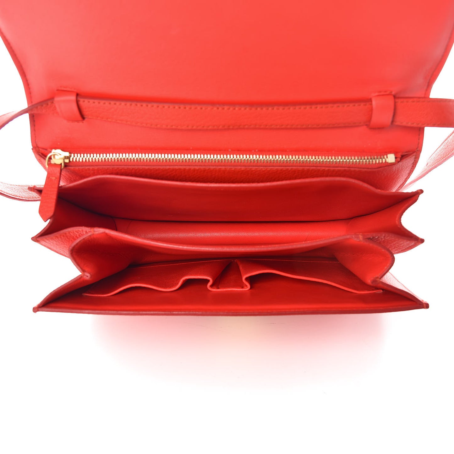 Goatskin Medium Classic Box Flap Bag Alizarin