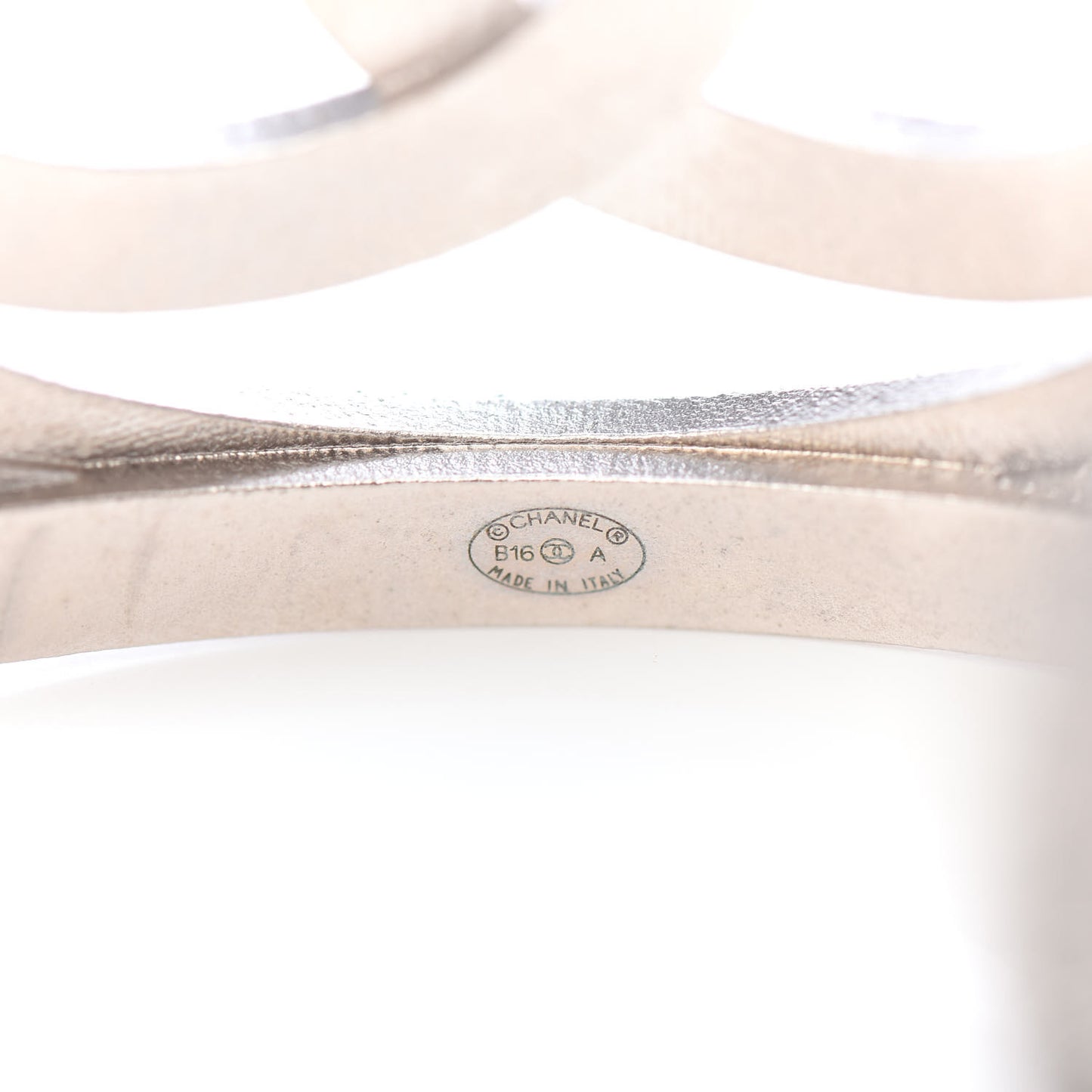 Crystal CC Cuff Silver