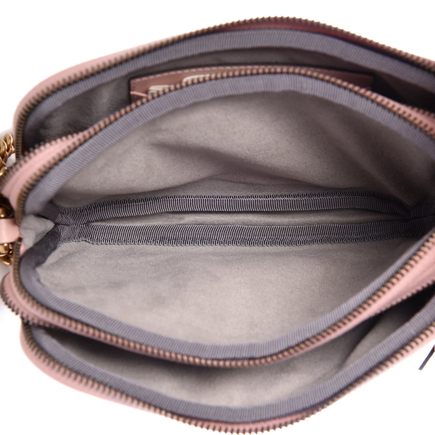 Calfskin Matelasse Mini GG Marmont Chain Crossbody Bag Perfect Pink