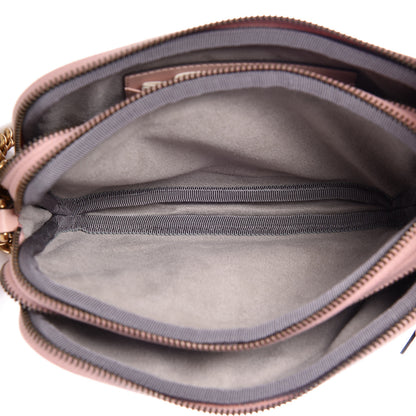 Gucci Calfskin Matelasse Mini GG Marmont Chain Crossbody Bag Perfect Pink 5 of 10