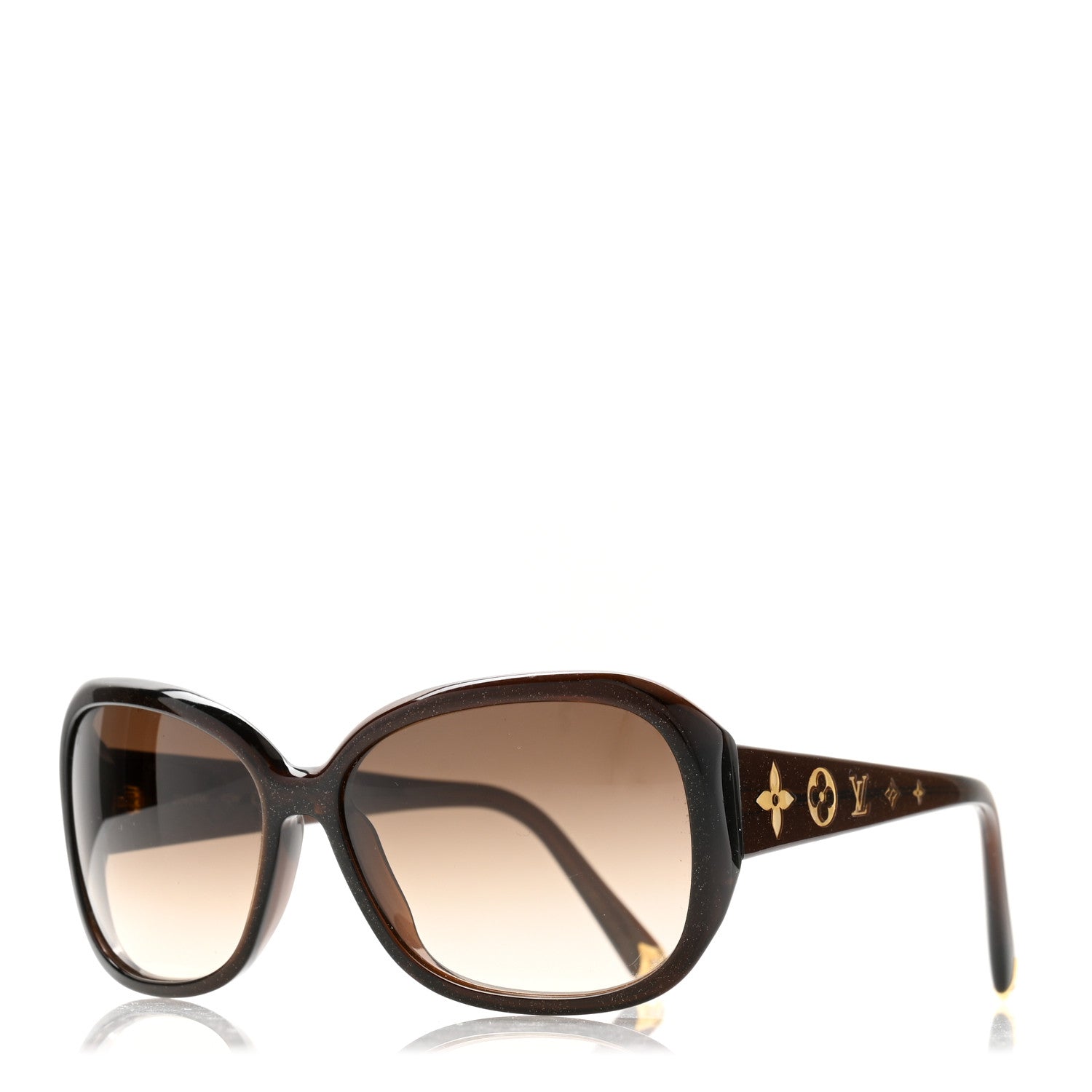 Louis Vuitton Acetate Obsession GM Sunglasses Z0459W Brown Glitter 1 of 7