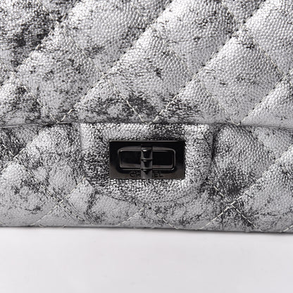 Chanel Metallic Caviar Quilted 2.55 Reissue 226 Flap Silver Black 11 of 11