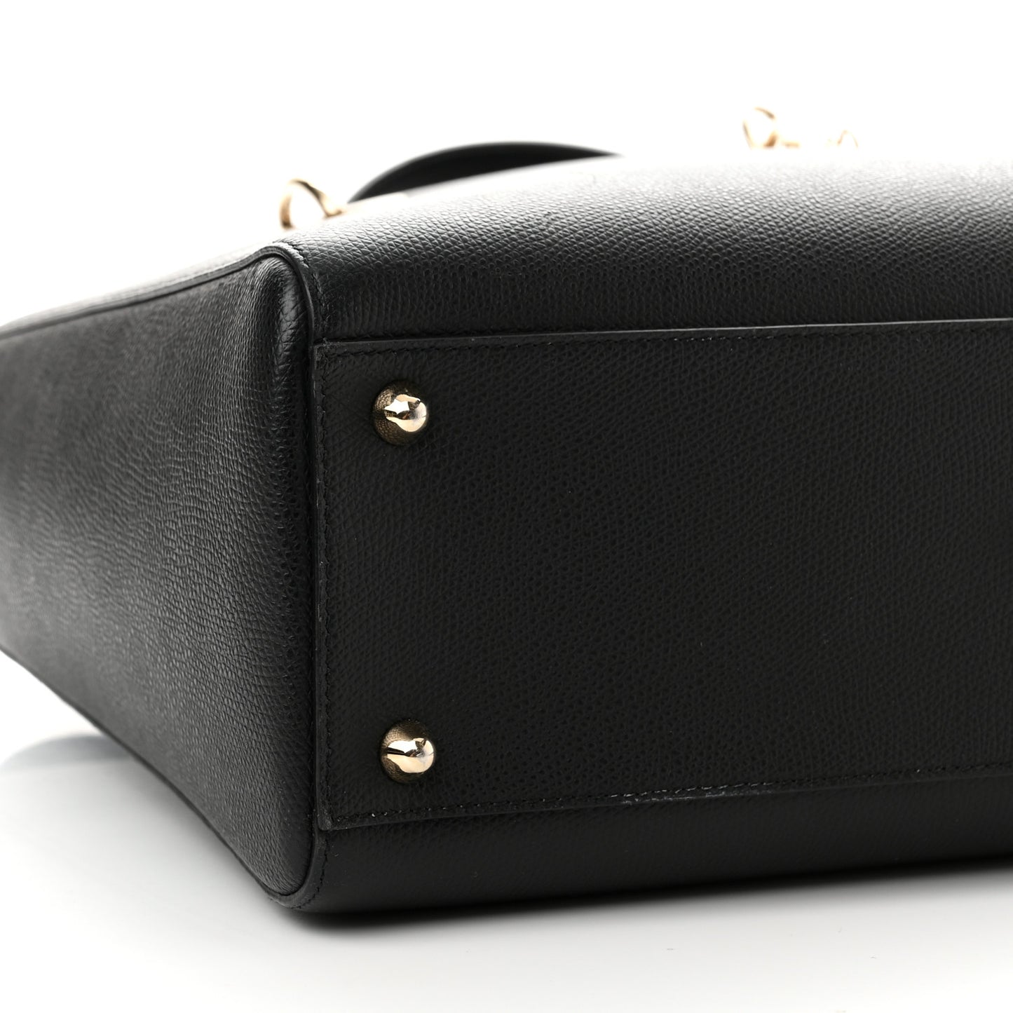 Grained Calfskin Large Lady Dior Black