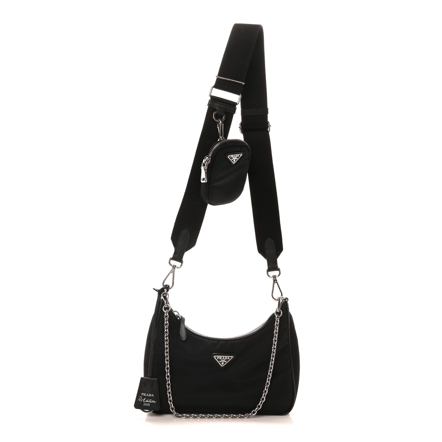 Nylon Re-Edition 2005 Shoulder Bag Black