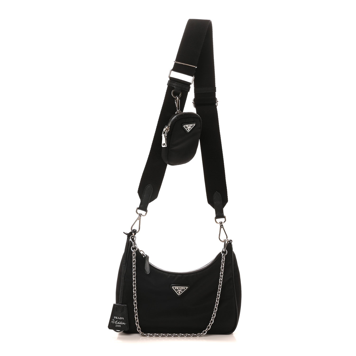 Prada Nylon Re-Edition 2005 Shoulder Bag Black 1 of 11