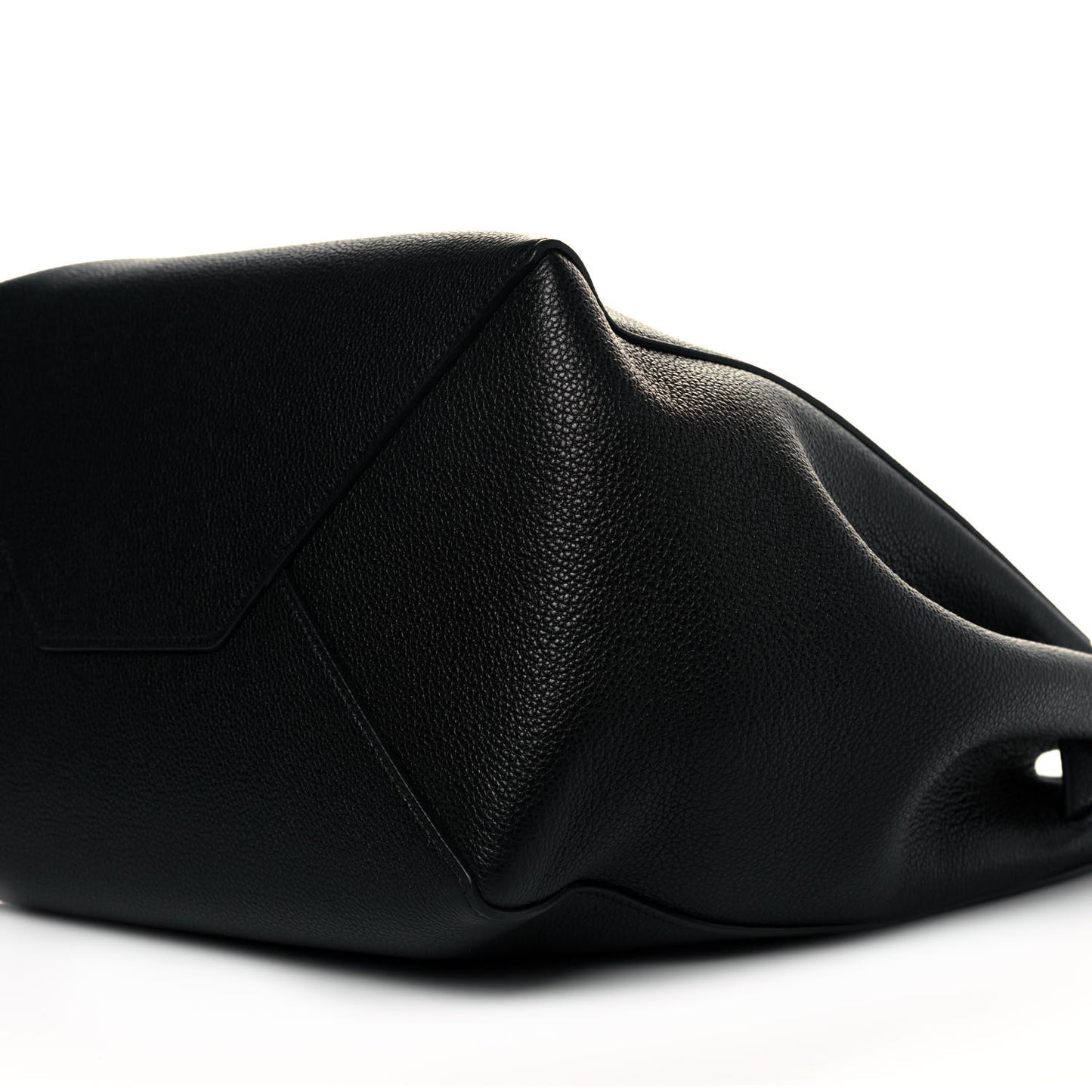 Soft Grained Calfskin Small Belt Cabas Phantom Black