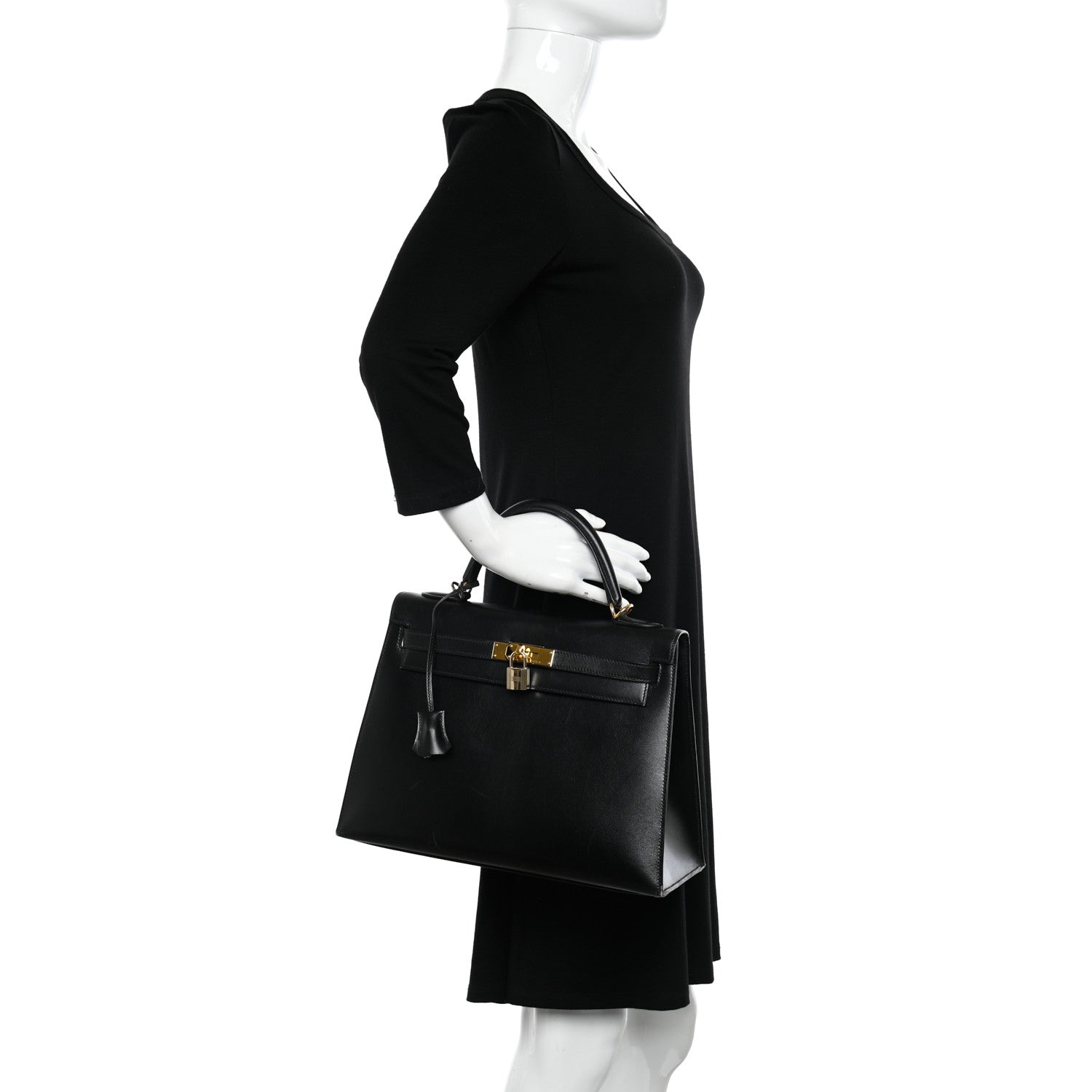 Hermes Box Kelly Sellier 32 Black 2 of 15