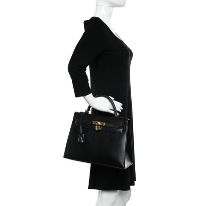 Hermes Box Kelly Sellier 32 Black 2 of 15