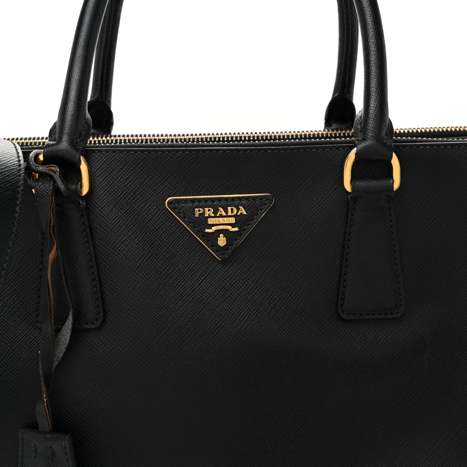Prada Saffiano Lux Medium Galleria Double Zip Tote Black 8 of 11