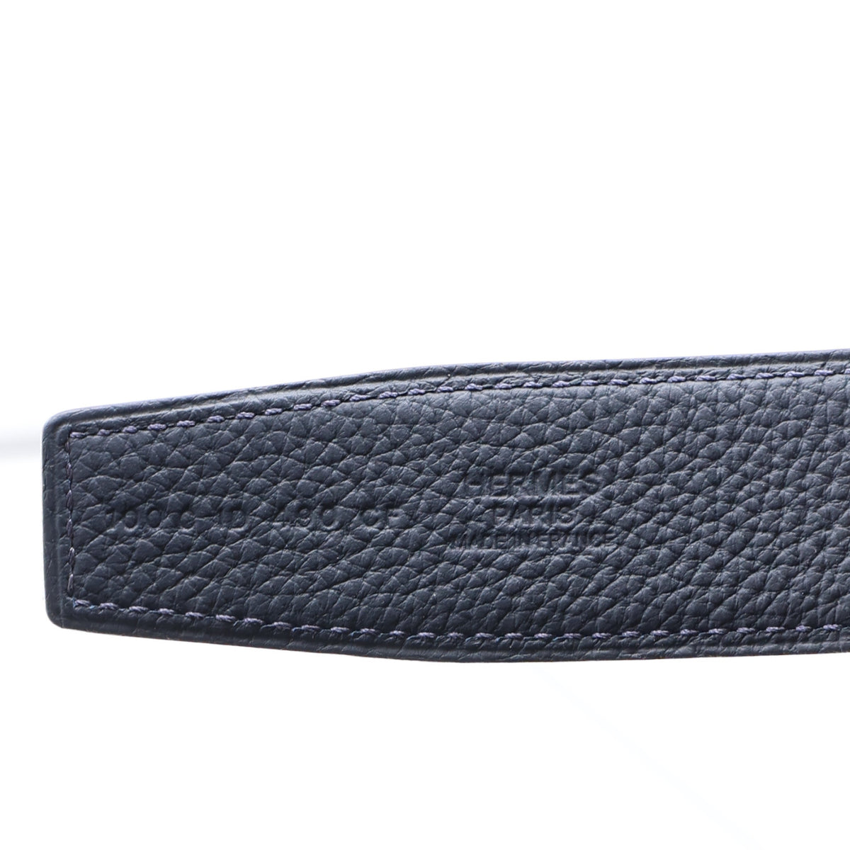 Hermes Box Togo 32mm H d'Ancre Belt 100 40 Black Bleu de Prusse 5 of 6
