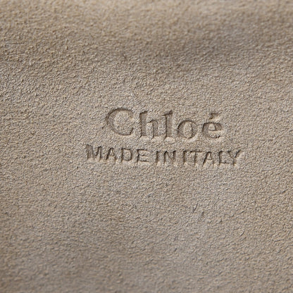 Chloe Calfskin Suede Medium Faye Shoulder Bag Motty Grey 6 of 7
