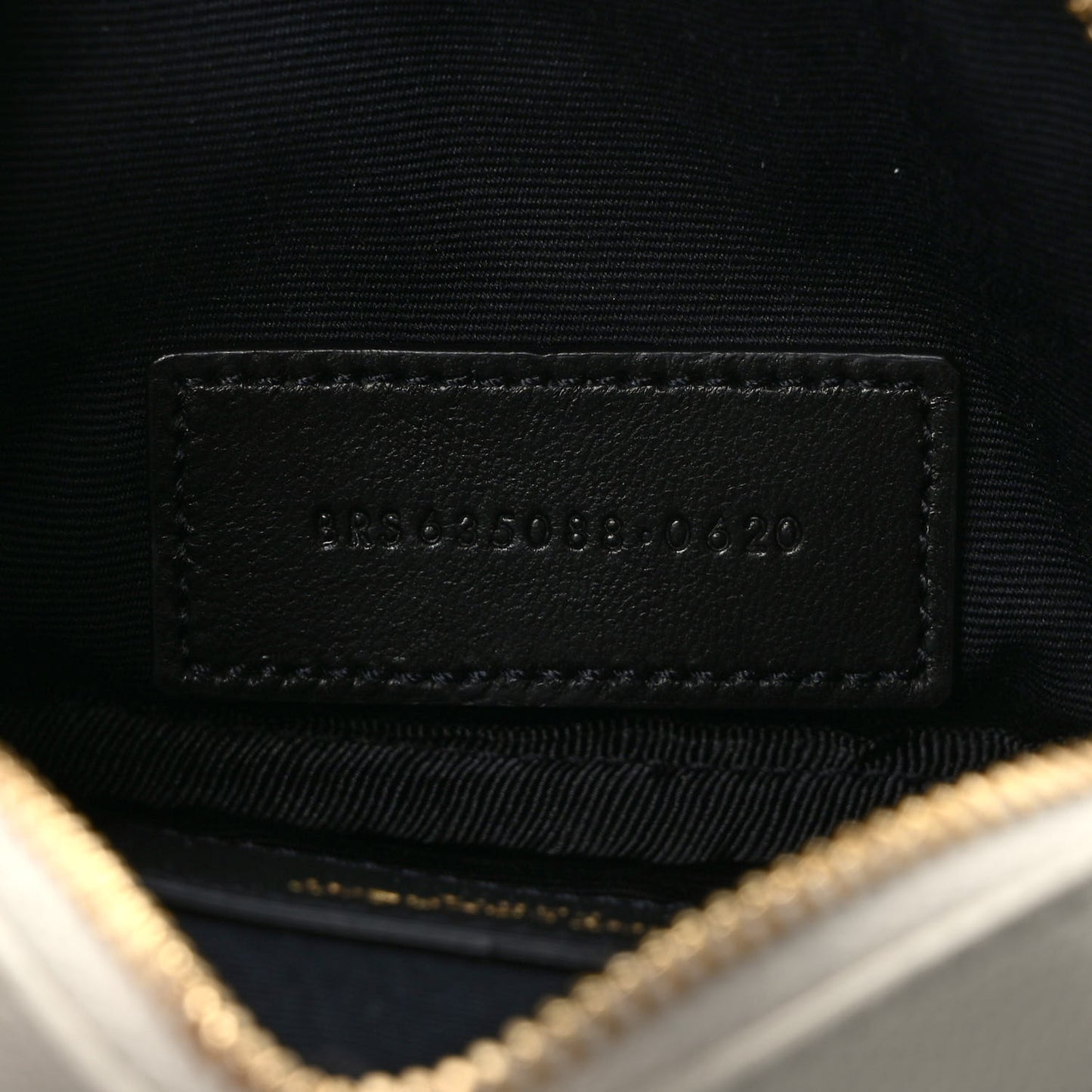 Grain De Poudre Matelasse Monogram Baby Lou Camera Bag Crema Soft