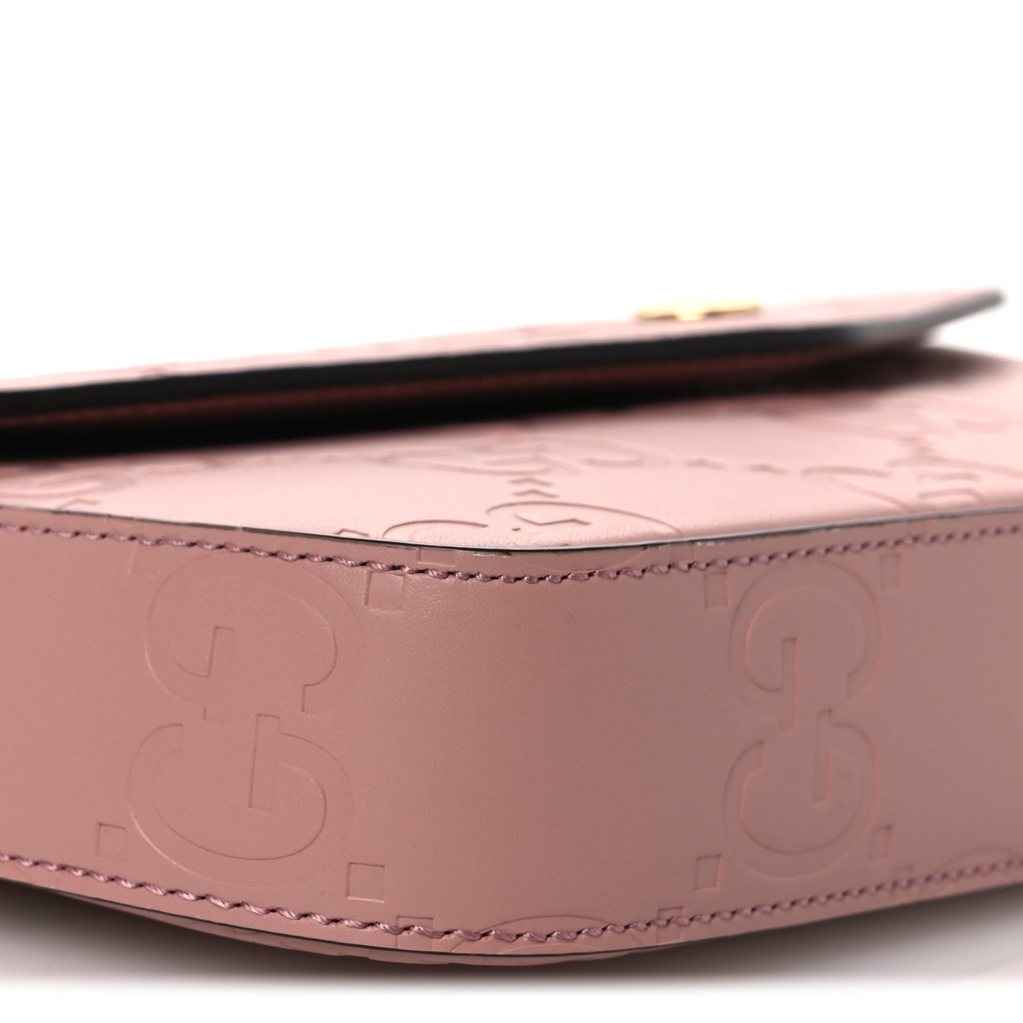 Calfskin GG Super Mini Shoulder Bag Pink