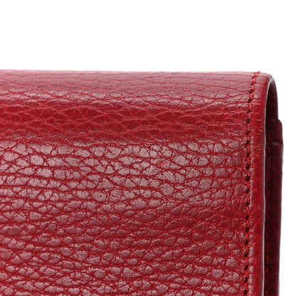 Gucci Dollar Calfskin GG Marmont Continental Wallet Hibiscus Red 12 of 12