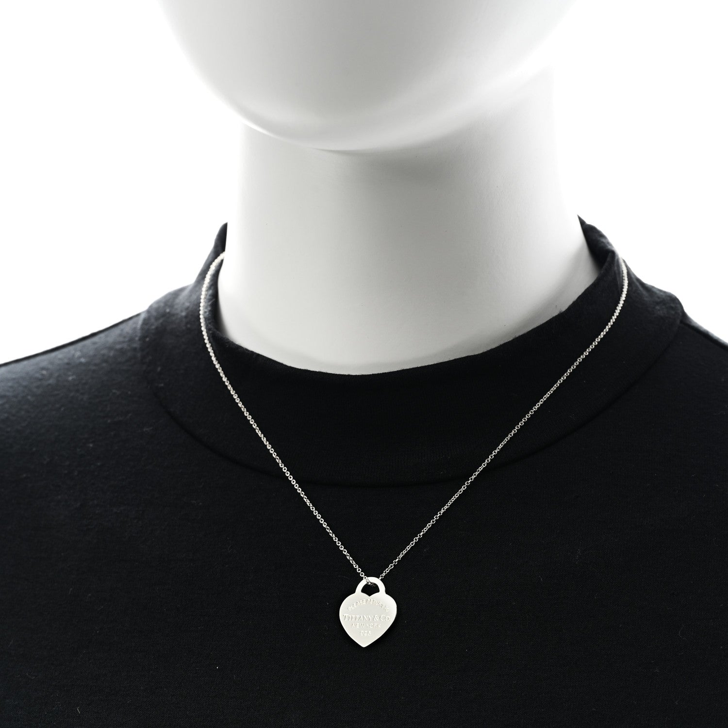 Tiffany Sterling Silver Small Return To Tiffany Heart Pendant Necklace 2 of 7