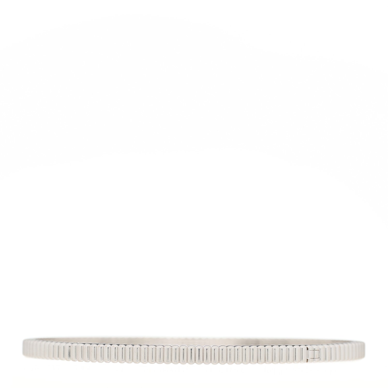 Boucheron 18K White Gold Quatre Grosgrain Bangle Bracelet 2 of 3