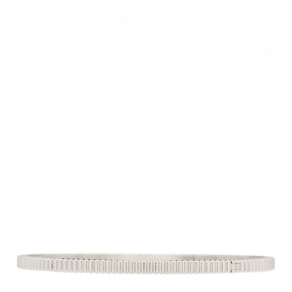 Boucheron 18K White Gold Quatre Grosgrain Bangle Bracelet 2 of 3