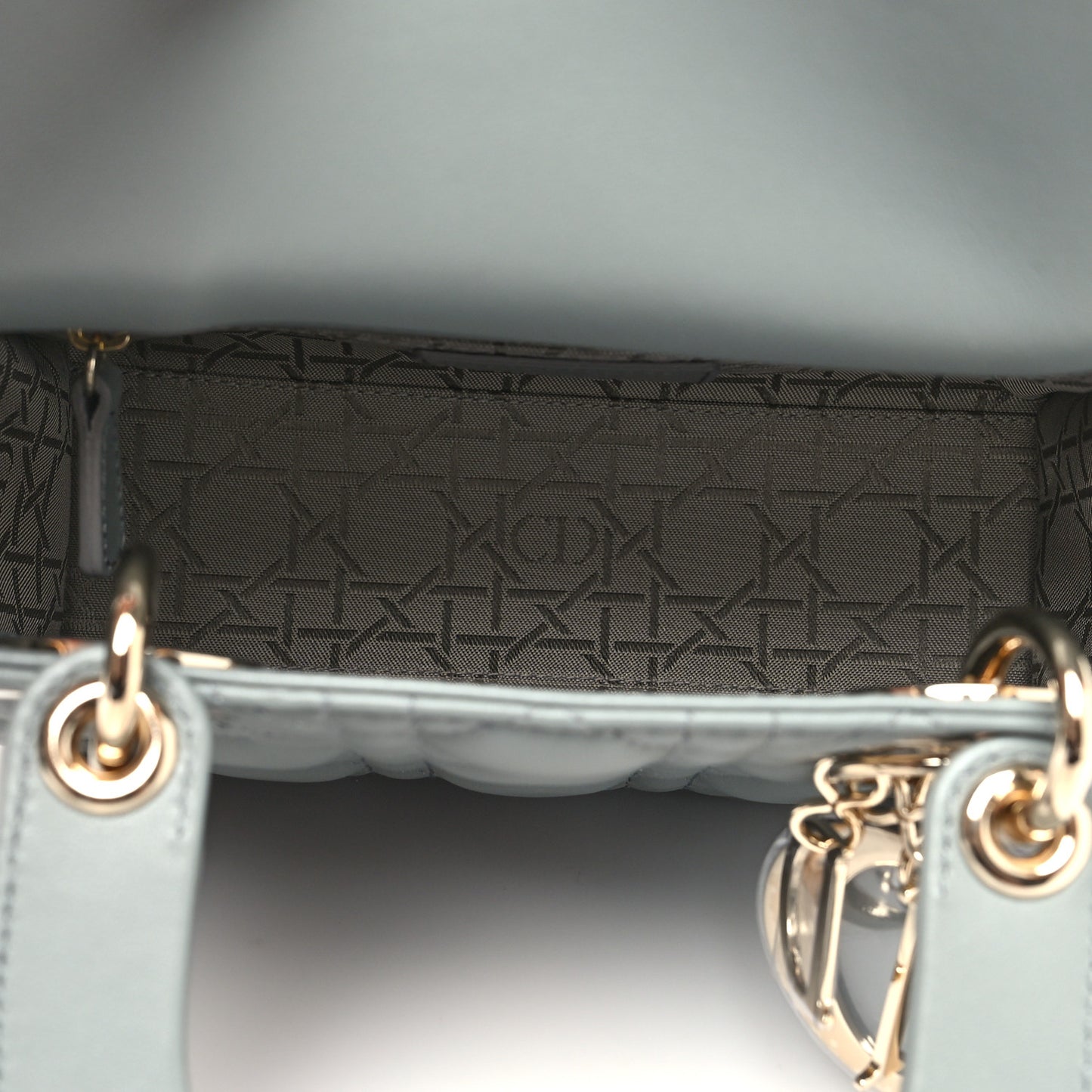 Lambskin Cannage Small My ABCDior Lady Dior Grey