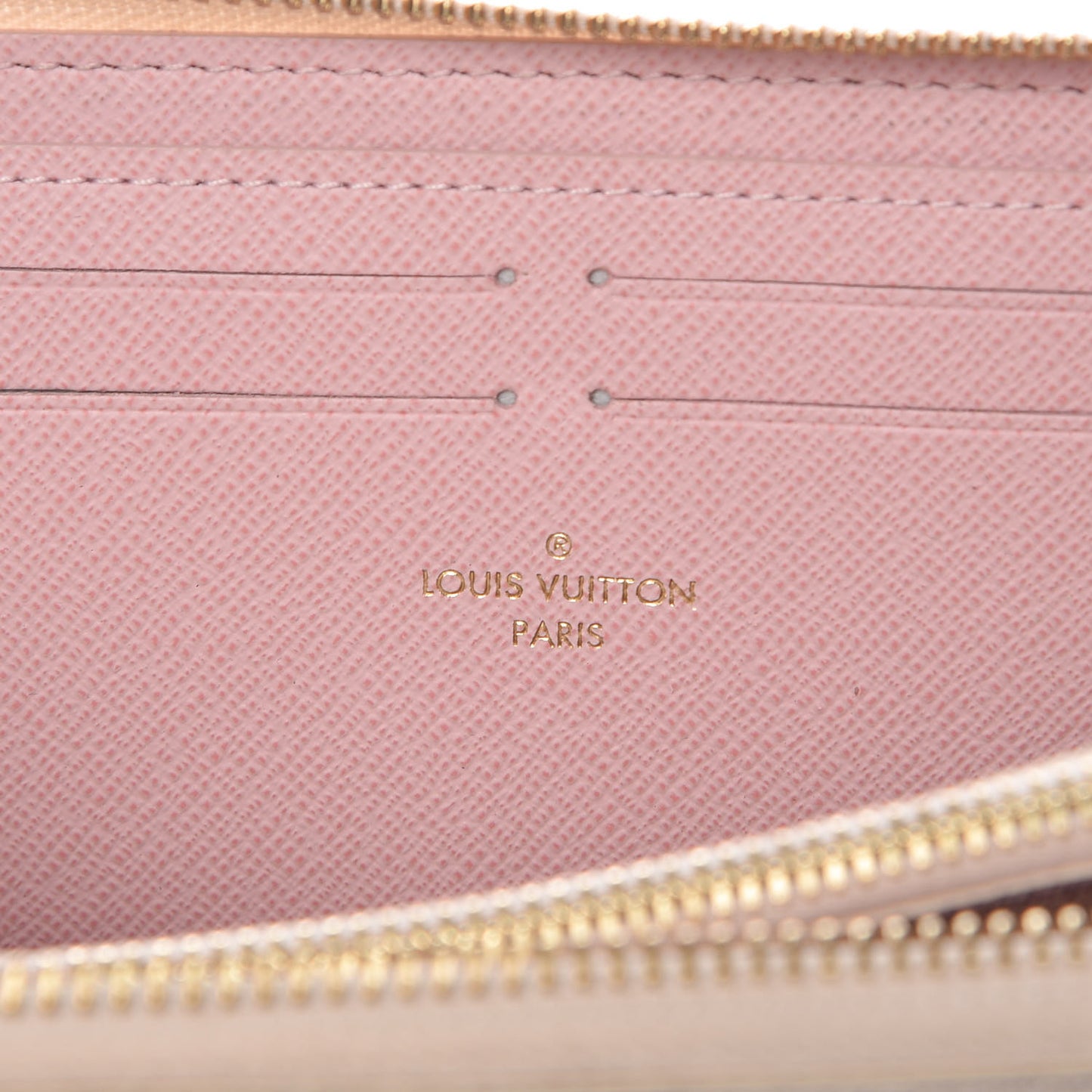 Damier Azur Clemence Wallet Rose Ballerine