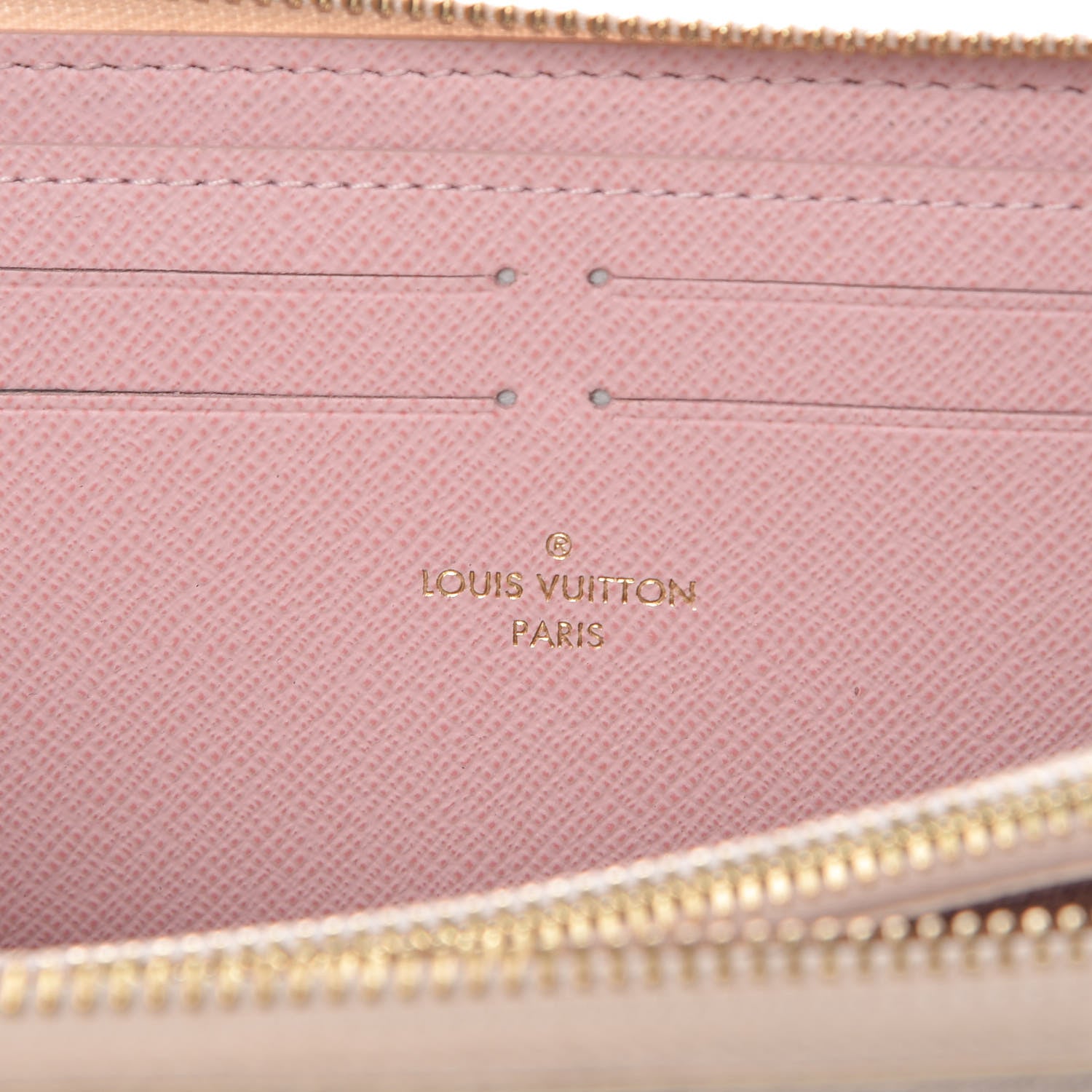 Louis Vuitton Damier Azur Clemence Wallet Rose Ballerine 6 of 11