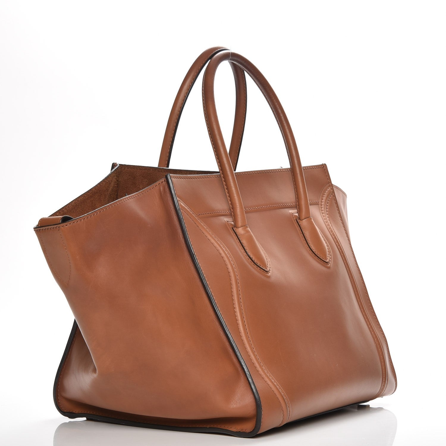 Celine Natural Calfskin Medium Phantom Luggage Tan 3 of 9