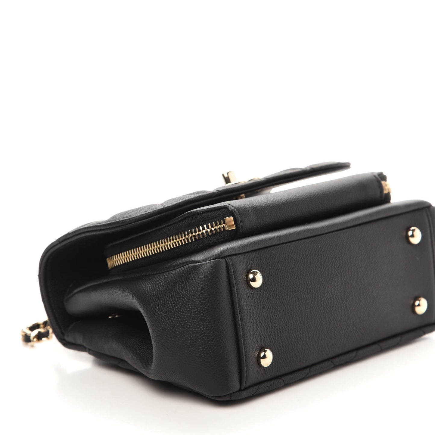 Caviar Quilted Small Business Affinity Flap Black