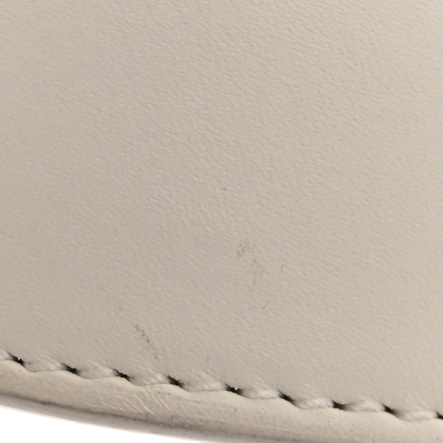 Smooth Calfskin Half Moon Shoulder Bag New Ivory