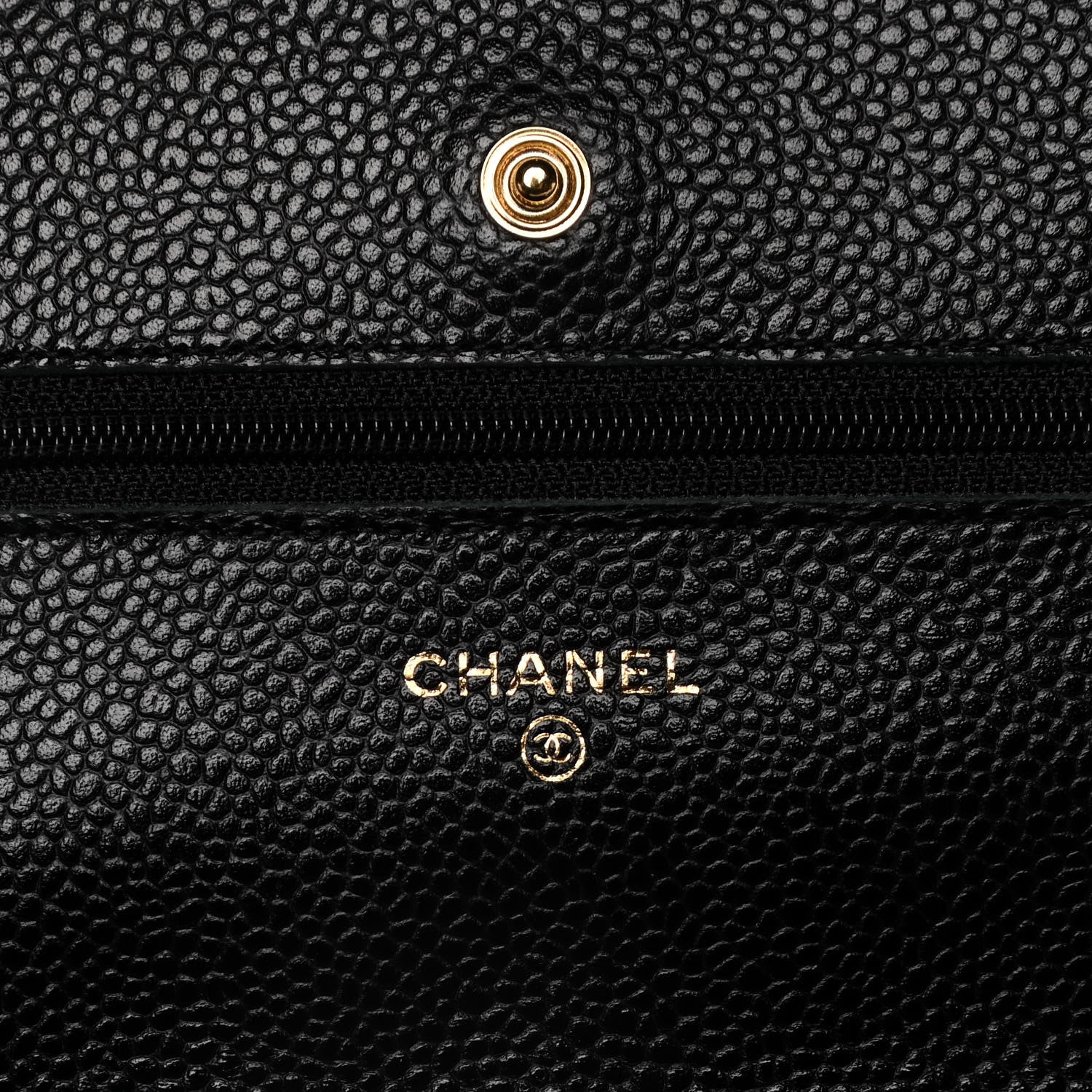 Chanel Caviar Quilted Wallet On Chain WOC Black 6 of 12