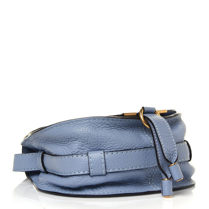 Chloe Calfskin Mini Marcie Round Crossbody Bag Washed Blue 4 of 10