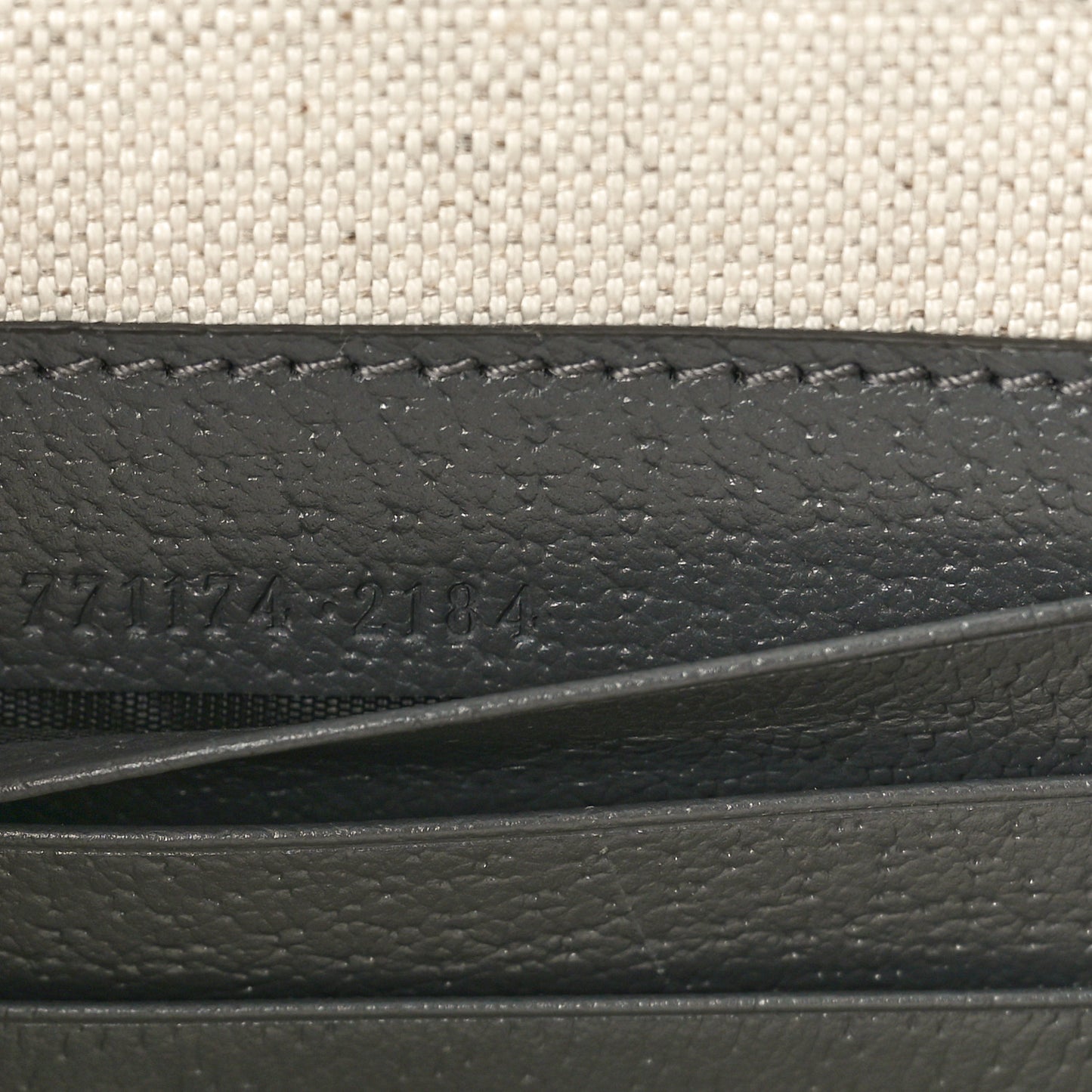 GG Supreme Monogram Textured Dollar Calfskin Small Ophidia Top Handle Shoulder Grey Black Graphite Grey