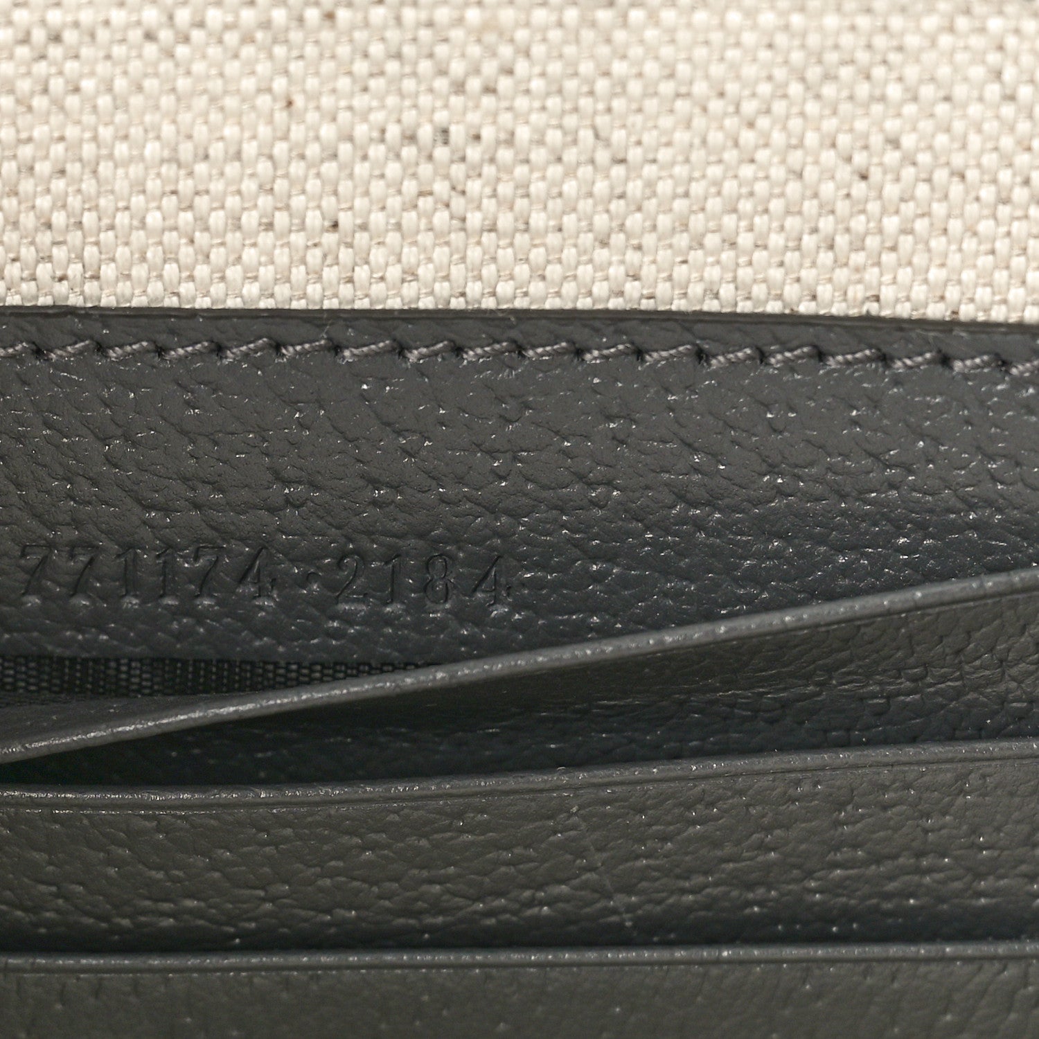 Gucci GG Supreme Monogram Textured Dollar Calfskin Small Ophidia Top Handle Shoulder Grey Black Graphite Grey 7 of 10