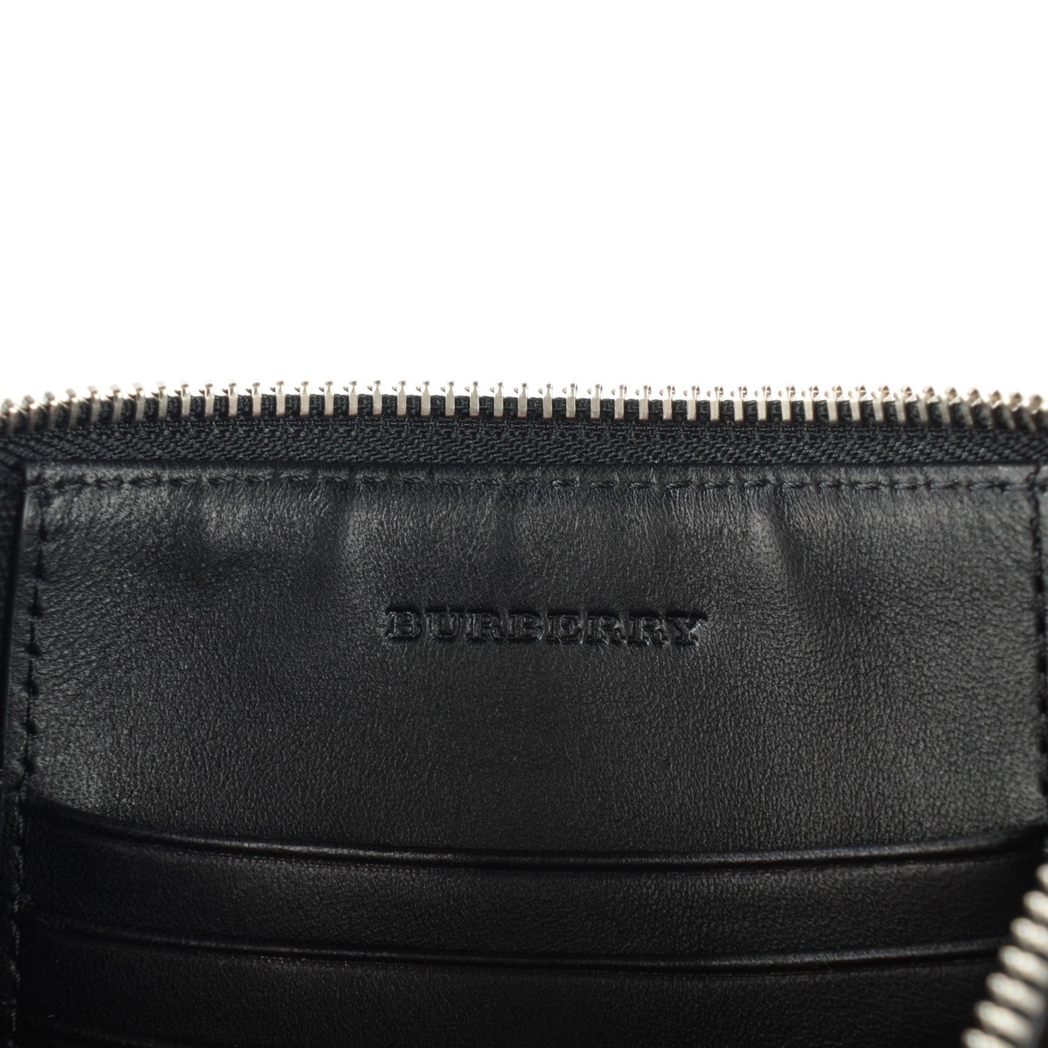 Burberry Mega Check Peyton Crossbody Clutch Bag Black 6 of 8