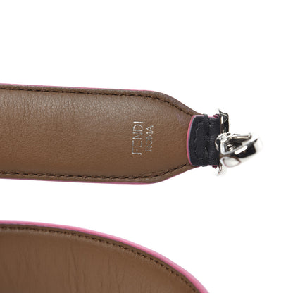 Fendi Vitello Dolce Plexiglass Bi-Color Studded Strap You Black Brownie Multicolor 3 of 5