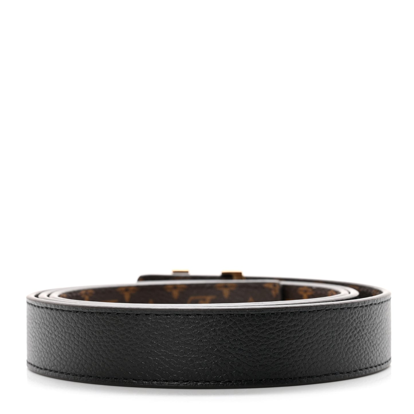 Calfskin Monogram 25mm LV Iconic Reversible Belt 95 38 Black