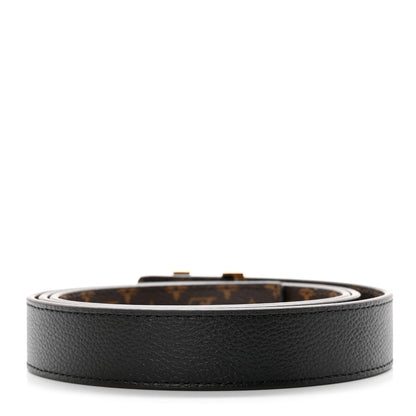 Louis Vuitton Calfskin Monogram 25mm LV Iconic Reversible Belt 95 38 Black 2 of 5