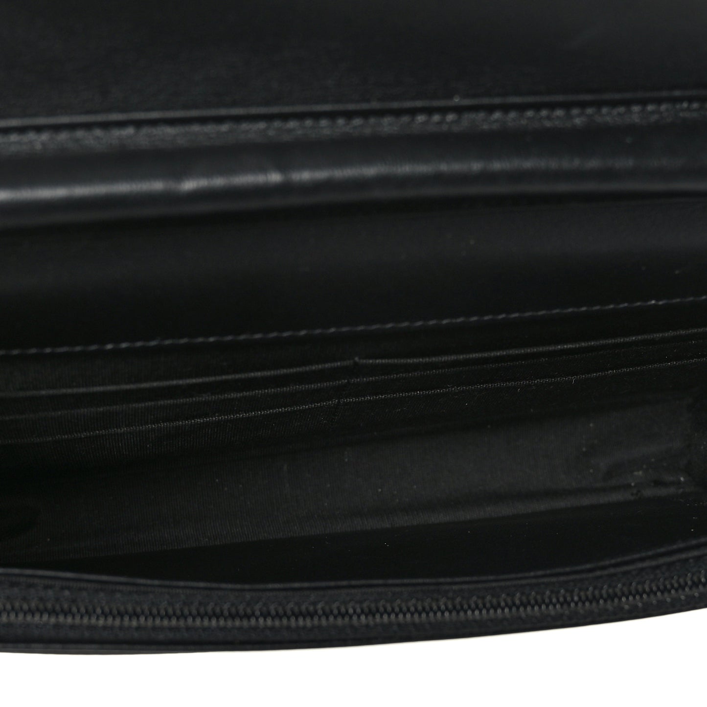 Caviar Quilted Boy Wallet On Chain WOC Black