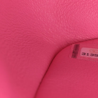 Chanel Lambskin Quilted Mini Rectangular Flap Neon Pink 7 of 11
