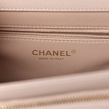 Chanel Caviar Quilted Small Business Affinity Flap Beige 6 of 12