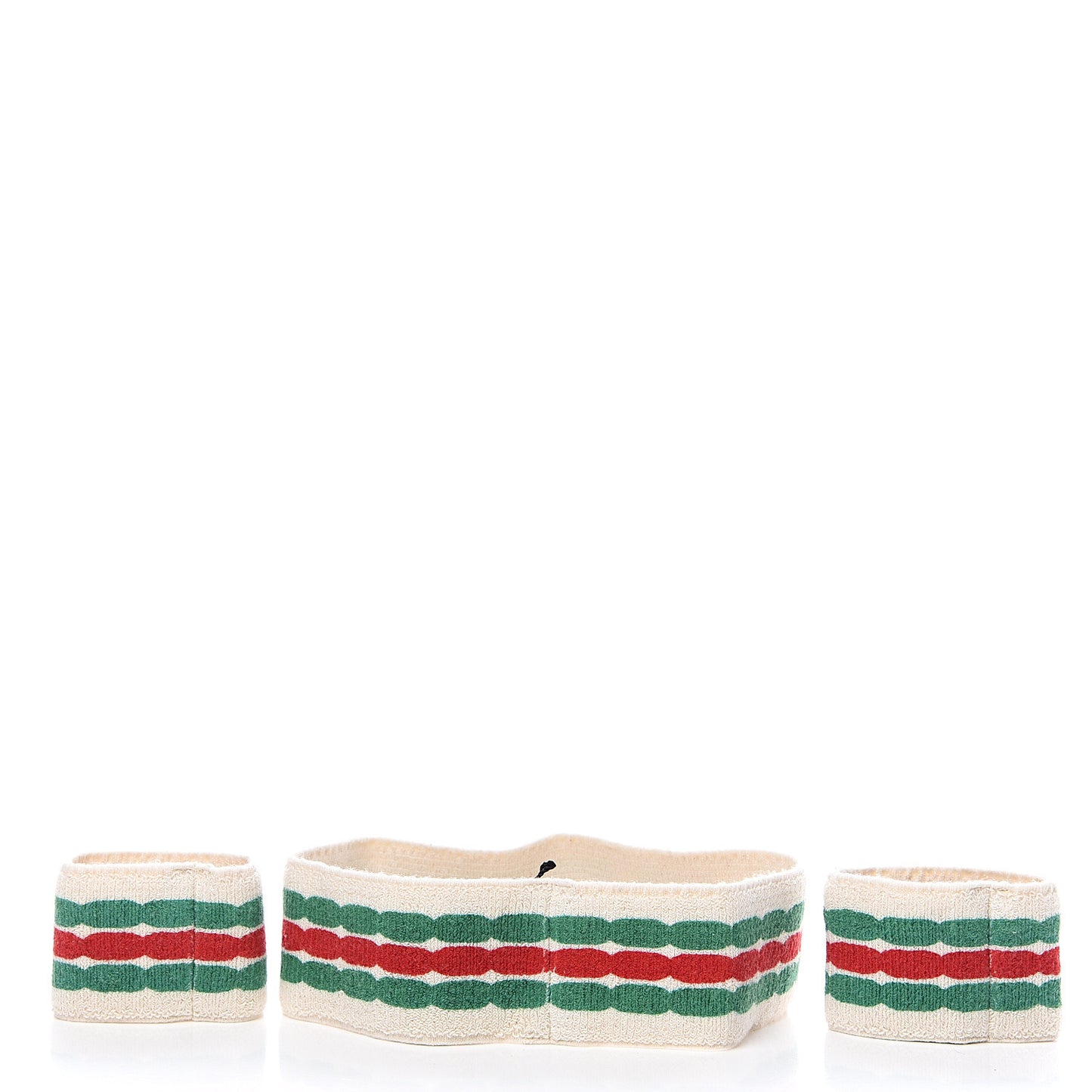 Cotton Interlocking G Headband and Wrist Set M Multicolor
