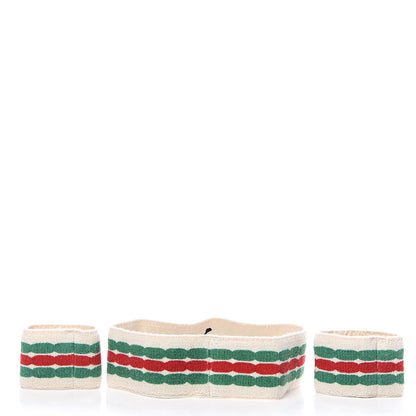 Gucci Cotton Interlocking G Headband and Wrist Set M Multicolor 2 of 4