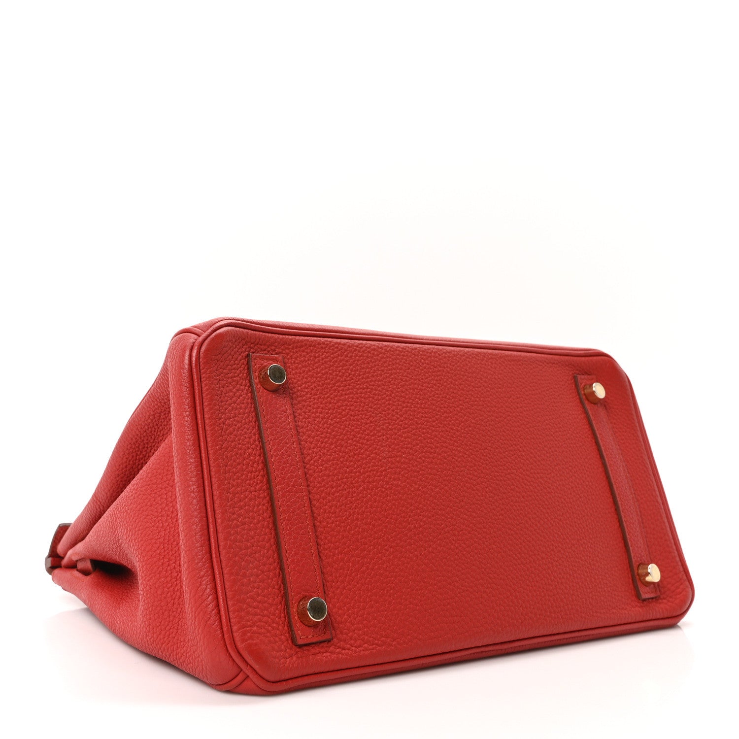 Hermes Taurillon Clemence Birkin 30 Rouge Casaque 4 of 10