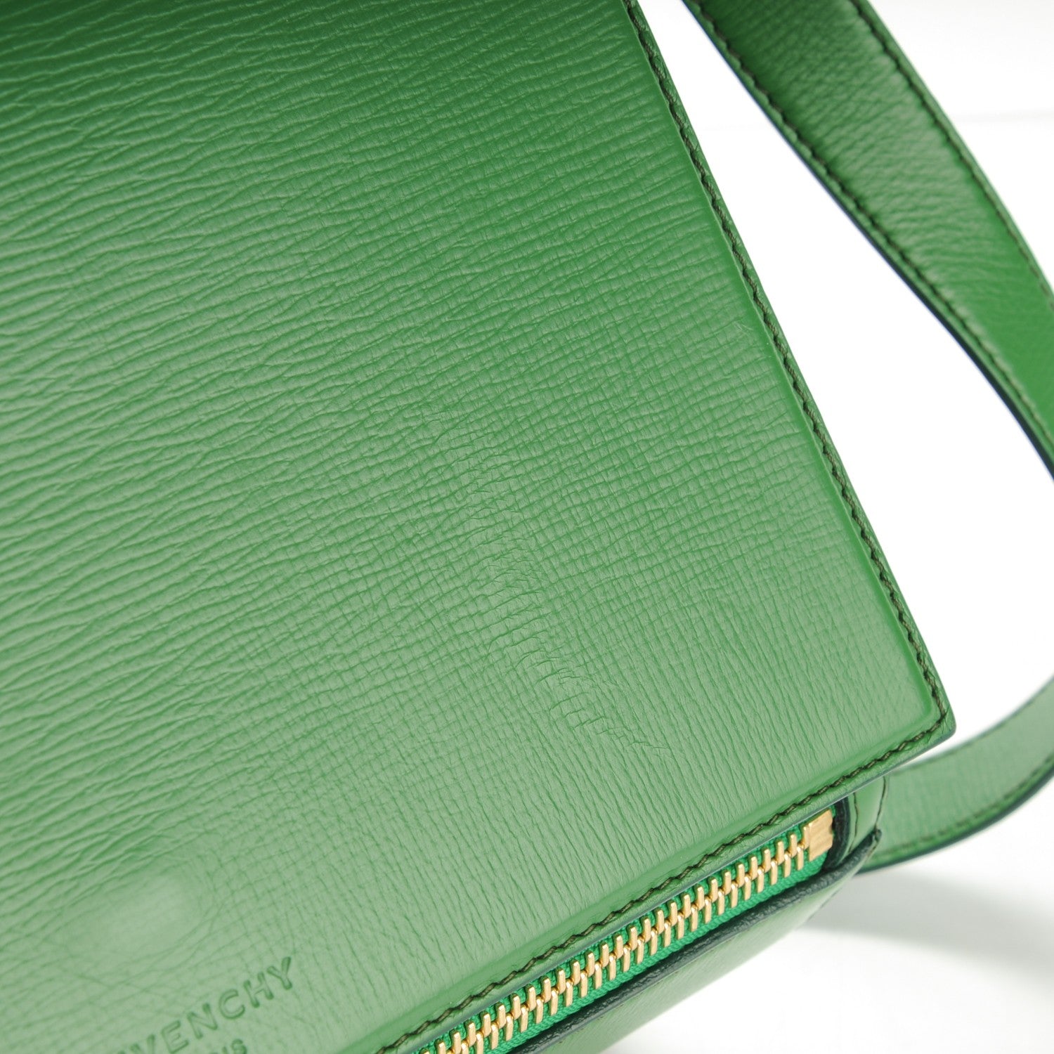 Givenchy Textured Calfskin Medium Pandora Box Crossbody Bag Emerald 7 of 7